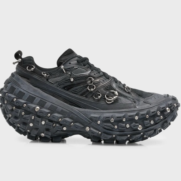 BALENCIAGA Men's Bouncer Screw Sneakers with Piercings Size 47/14 - Picture 1 of 14